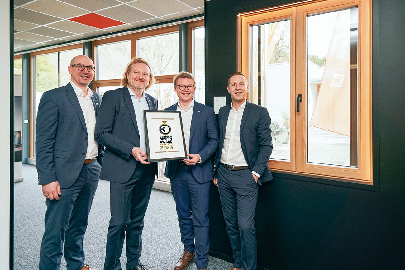 Wir freuen uns über den German Design Award in der Kategorie „Excellent Product Design - Building and Elements“ für die neue Holz-Fenstergeneration STYRIALINE.