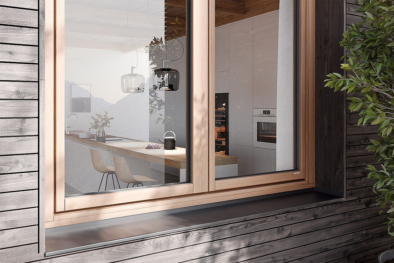 Das Holzfenster STYRIALINE ist das neue, mit dem German Design Award prämierte Flagship-Produkt von Gaulhofer.